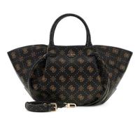 GUESS sac à épaule sac à main Allegra Girlfriend Satchel Espresso Logo marron foncé