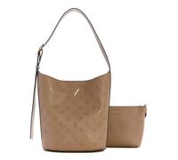 GUESS sac à épaule sac d’accessoires Cresidia II Bucket Bag Dark Taupe Logo