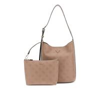 GUESS sac à épaule sac d’accessoires Cresidia II Bucket Bag Dark Taupe Logo