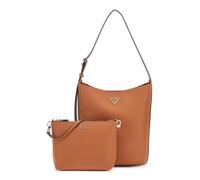 GUESS sac à épaule sac d’accessoires Meridian II Bucket Bag Cognac brun
