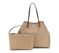 GUESS sac à épaule sac shopper Eco Victtoria Large 2 In 1 Tote Latte Logo/Brown marron clair