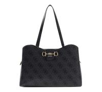 GUESS sac à épaule sac shopper Janie Logo Tote Bag Coal Logo anthracite