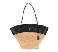 GUESS sac à épaule sac shopper Venere Large Tote Natural/Black marron clair