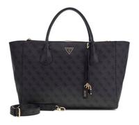 GUESS sac à épaule serviette pour ordinateur portable Marissa Logo Tech Tote Coal Logo gris foncé