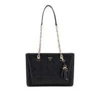 GUESS sac à épaule Tisha 3 Compartment Tote Black Logo noir