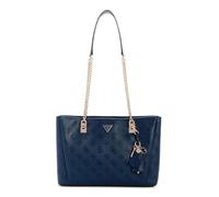 GUESS sac à épaule Tisha 3 Compartment Tote Midnight Logo bleu marine