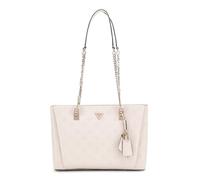 GUESS sac à épaule Tisha 3 Compartment Tote Stone Logo écru