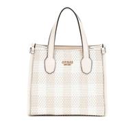 GUESS Sac à main beige blanc pour femme Silvana 2 Compartment Mini Tote Stone Multi XS 270853