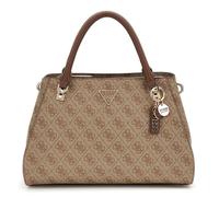 GUESS Sac à main brun clair marron pour femme - Noelle II Luxury Satchel Latte Logo / Brown 310593