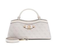 GUESS Sac à main crème beige pour femme - Lindsey 2 Compartment Satchel S Bone Logo 348663