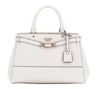 GUESS Sac à main gris clair pour femme - Silvye Luxury Satchel Stone 293305