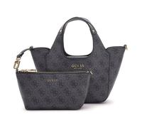 GUESS Sac à main gris foncé noir pour femme - Calista 2 in 1 Mini Tote Coal Logo 310865