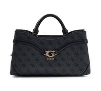 GUESS Sac à main gris foncé noir pour femme - Dea Girlfriend Satchel Coal Logo 324983