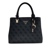 GUESS Sac à main gris foncé noir pour femme - Noelle II Multi Compartment Satchel S Coal Logo 327669