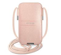 Guess sac à main GUPHMPSASBPI 6.1 pink / pink Saffiano Strap