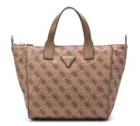 GUESS sac à main sac à épaule bandoulière Adrian Logo Tote Latte Logo marron clair