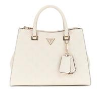 GUESS sac à main sac à épaule bandoulière Cresidia II Society Satchel Bone Logo écru