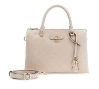 Guess Sac bandoulière Dita Dome Satchel Multi-compartment Light Taupe Logo beige