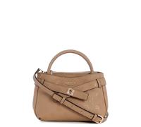 GUESS sac à main sac à épaule bandoulière Ella Logo Mini Satchel Beige Logo taupe
