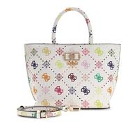GUESS sac à main sac à épaule bandoulière Emelie Logo Mini Tote Multi Logo blanc