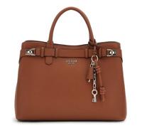 GUESS sac à main sac à épaule bandoulière Gregoria Large Girlfriend Satchel Cognac brun