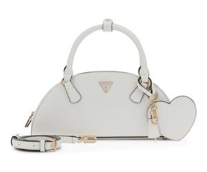 GUESS sac à main sac à épaule bandoulière Isobel Dome Satchel White blanc
