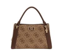 GUESS sac à main sac à épaule bandoulière Karnilla Logo Girlfriend Satchel Latte Logo/Brown marron clair