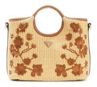 GUESS sac à main sac à épaule bandoulière Kirsten Mini Satchel Caramel brun