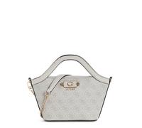 GUESS sac à main sac à épaule bandoulière Lindsey Mini Tote Bone Logo écru