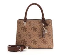 GUESS sac à main sac à épaule bandoulière Noelle II Multi Compartment Satchel Latte Logo/Brown marron clair