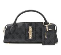 GUESS sac à main sac à épaule bandoulière Yvonne Logo Mini Satchel Coal Logo gris foncé