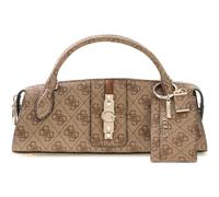 GUESS sac à main sac à épaule bandoulière Yvonne Logo Mini Satchel Latte Logo beige