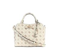 GUESS sac à main sac à épaule Silia Girlfriend Satchel Vanilla Logo écru