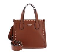 GUESS sac à main sac à épaule Silvana 2 Compartment Mini Tote Cognac brun