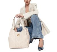 Guess Sac À Main Shopper Lovide Tote Hobo Stone Matelassé Neuf