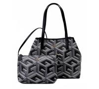 Guess Sac À Main Shopper Sac À Épaule Vikky 2 En Tote Noir Logo Neuf