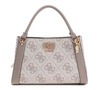 GUESS Sac à main taupe beige pour femme - Karnilla Logo Girlfriend Satchel Dark Taupe Logo 334064