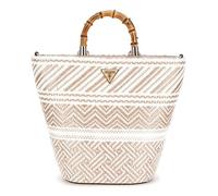 GUESS Sac à main vieux rose blanc pour femme - Happyland Tote M Natural Multi 280236