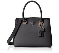 GUESS Noelle Girlfriend Satchel, Bag Women, Black, Taille Unique