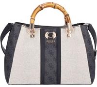 Guess Sac à poignée courte Kerima Bamboo Girlfriend Satchel natural/coal logo
