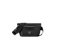 GUESS Sac banane noir pour homme - Certosa Saffiano Eco Compact Bum Bag 239198