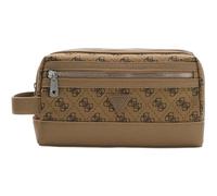 GUESS sac d’accessoires Berlin Small Necessaire Beige/Brown marron clair
