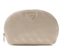 GUESS Sac d’Accessoires Dome Pouch Stone Logo Beige