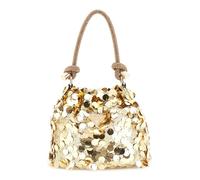 GUESS sac de soirée sac à épaule bandoulière Holiday Shine Pochette Mini Gold doré