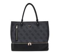 GUESS Sac de Voyage Sac à épaule pour Ordinateur Portable Zip Bottom Tote Coal Logo Gris foncé