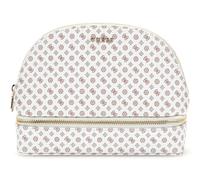 GUESS sac d'ustensiles Dome Cosmetic Pouch L White Logo Multi