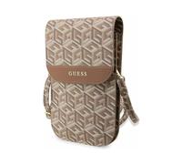 Guess Sac G Cube Stripe Marron - Phone Bag