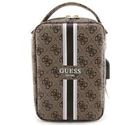 Guess Sacoche de voyage Modèle Stripe 4G avec port USB Marron