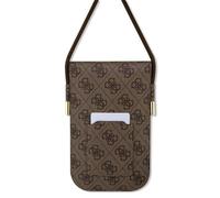 Guess Pochette pour smartphone GUOWBP4SNSW 4G Metal Script Logo Marron