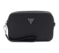 GUESS Sac Milan, noir, 22 x 14 x 5 cm, bandoulière réglable, simili cuir, Noir